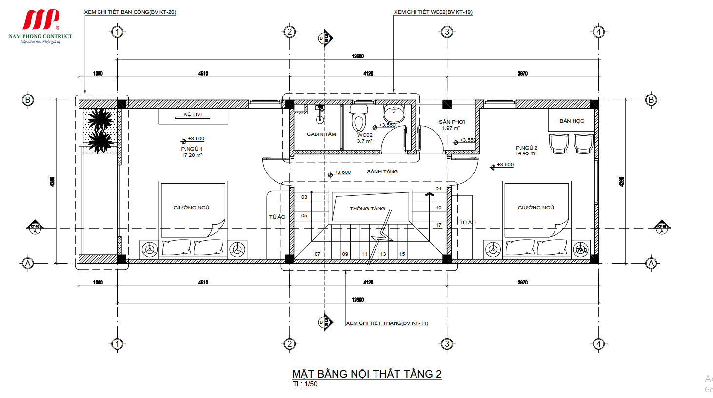 MẪU NHÀ PHỐ 2 TẦNG MÁI BẰNG TẠI BẮC NINH 4