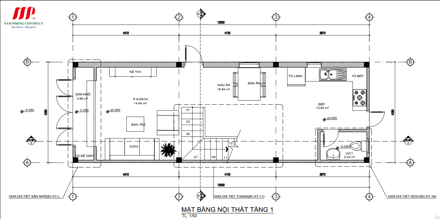MẪU NHÀ PHỐ 2 TẦNG MÁI BẰNG TẠI BẮC NINH 5