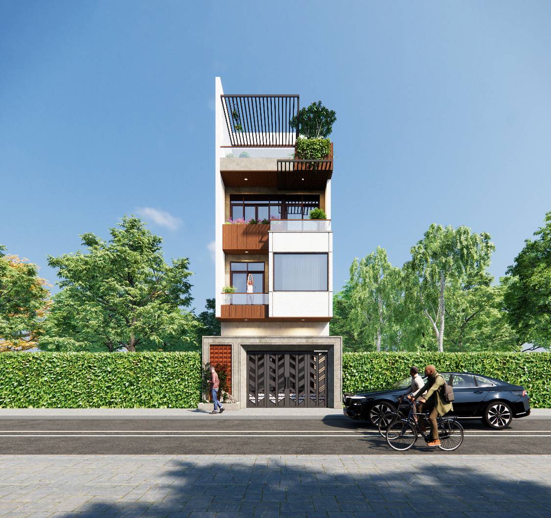 nhà phố phong cách hiện đại