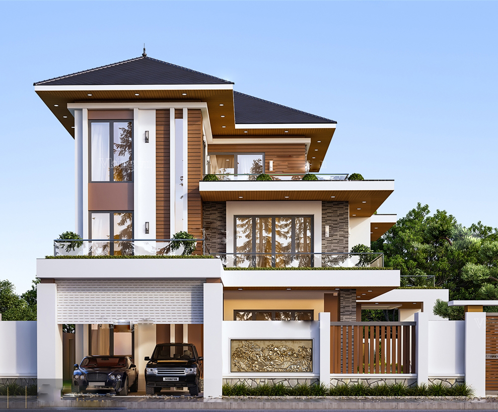 biệt thự vườn mái nhật