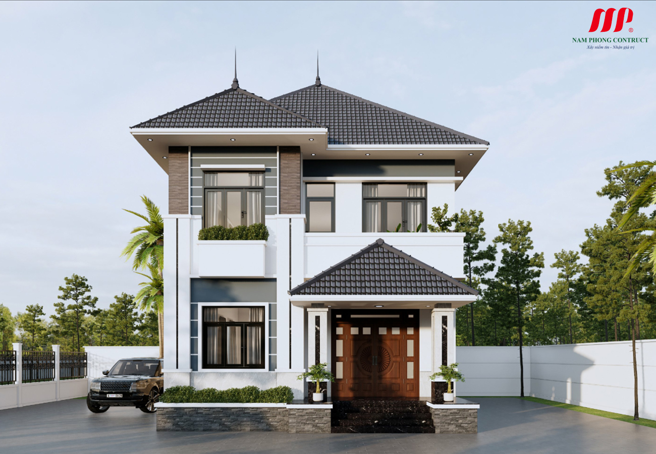 nhà mái nhật 2 tầng